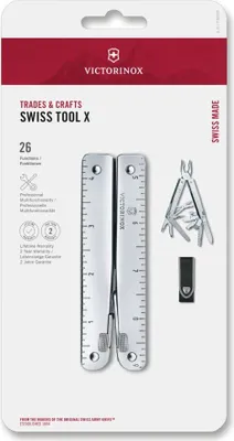 Produktbild von Victorinox Swiss Army Swiss Tool Multitool Serie X, silber
