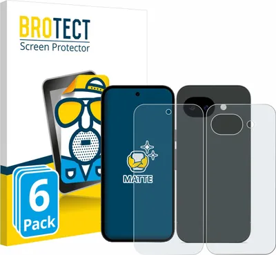 Produktbild von 6x BROTECT Schutzfolie für Google Pixel 10a (Display+Rückseite) Displayschutz Displayschutzfolie Folie Matt Entspiegelungsfolie