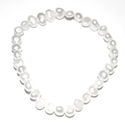 Produktbild von Weisses, elastisches Perlen Armband für Damen, Modeschmuck
