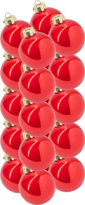 Produktbild von Inge‘s Christmas Decor 13003 P620, Kugel-Weihnachtsschmuck, Glas, Rot, 6 cm, 20 Stück(e), Box