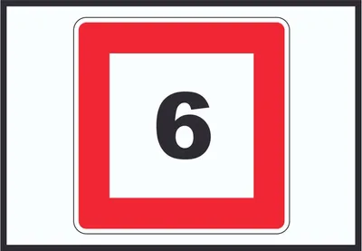 Produktbild von Höchstgeschwindigkeit 6 km/h nicht zu überschreiten Schild mit Symbol A3 (297x420mm)