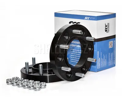 Obrázek produktu pro Rozšiřovací podložky SCC 30mm 6/139,7 - 106,1 mm (matice M12x1,5) 14457BW elox černé