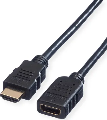 Obrázok produktu pre VALUE 11.99.5577, 5 m, Typ HDMI (štandard), Typ HDMI (štandard), 3D kompatibilita, 10,2 Gbit/s, Čierna