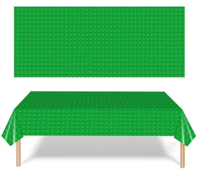 Produktbild von Tischdecke Bausteine Design Kunststoff 137 x 274 cm Mehrfarbig
