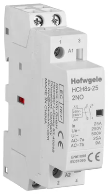 AC-Schütz 25A 2P 2NO 220V AC 35mm DIN-Schiene