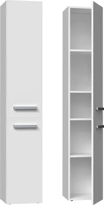 Produktbild von Badezimmerschrank NEL II 31x30x174 cm  weiß matt