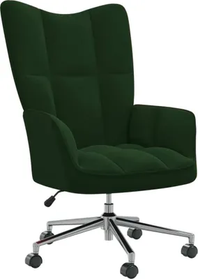 Obrázok produktu pre vidaXL Relax kreslo Dark Green Velvet