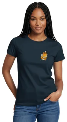 Produktbild von Spreadshirt Garfield Hier Ist Garfield Frauen T-Shirt, M, Navy