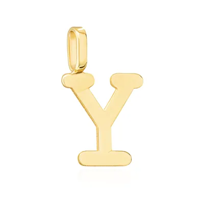 Produktbild von NKlaus Kettenanhänger Buchstabe Y 333 Gelb gold 8 Karat 11,7x7mm Amulett Anhänger 14477