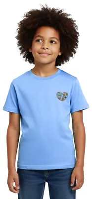 Produktbild von Spreadshirt Sesamstraße Design Herz Mit Krümelmonster Kinder T-Shirt, 122/128 (7-8 Jahre), Himmelblau