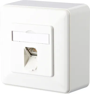 Produktbild von METZ CONNECT E-DAT C6A 1 Port AP, reinweiß