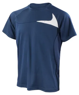 Produktbild von Spiro - "Dash Training" T-Shirt für Herren FK2383 (4XL) (Marineblau/Weiß)