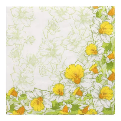 Produktbild von Servietten, 3-lagig 1/4-Falz 40 cm x 40 cm "Narciso"