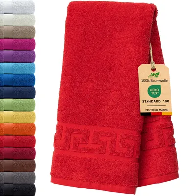 Produktbild von AR Line ARIZONA Handtuch-Serie – 700 g/m² Frottier in 9 Größen verfügbar, Größe: Duschvorleger 50x70 cm, Farbe: Rot