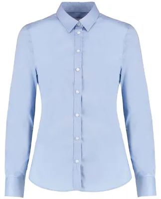 Image de Kustom Kit - Chemise stretch pour femmes à manches longues LT5833 (42 DE) (bleu clair)