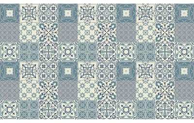 Obrázek produktu pro Samolepicí obkladové nálepky do kuchyně a koupelny – 60 obkladových nálepek Azulejos Nazzareno v cementovém vzhledu – 60 nálepek, 15 x 15 cm