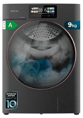 Obrázok produktu pre Cecotec Bolero DressCode 9950 Autodose Inverter 3D Steel A, Predné plnenie, 9 kg, C, 76 dB, 1400 ot/min, A