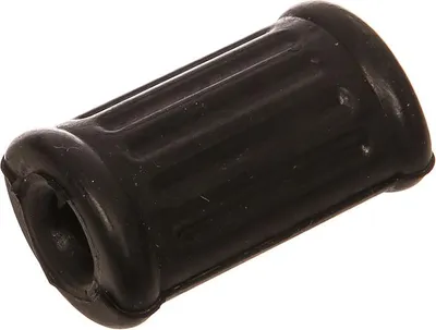 Produktbild von Fußschaltgummi oval schwarz (grob gerippt)