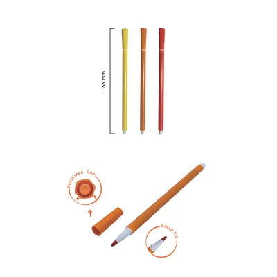 Produktbild von CreaFun - Abwaschbare Marker 24 Farben