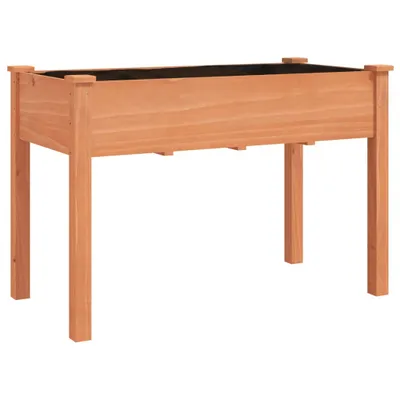 Zdjęcie produktu dla vidaXL Sadzarka z wkładką brązowa 118x59x76 cm z litego drewna jodłowego