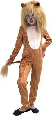 Produktbild von Kostüm Löwe Overall Kinderkostüm Gr: 116 braun Neu