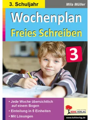 Zdjęcie produktu dla Wochenplan Freies Schreiben / Klasse 3