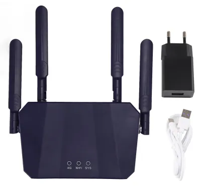 Produktbild von 4G LTE Wireless Router Professioneller mobiler Hochgeschwindigkeits-WLAN-Hotspot mit 300 Mbit/s und SIM-Kartensteckplatz für das Heimbüro 100-240 V EU