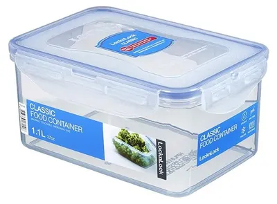 Immagine prodotto di Contenitore con coperchio rettangolare - 1,1 L - Ermetico - Senza BPA - Contenitore per alimenti - Per la conservazione