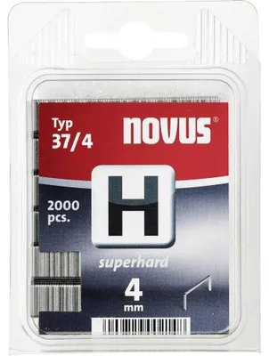 Produktbild von Novus Feindrahtklammern 4 mm, 2000 Tacker-Klammern, für Hammertacker