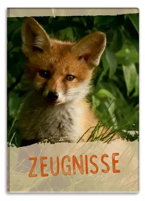 Produktbild von Urkundenmappe im DIN A4-Format, Dokumentenmappe für Kinder, Jugendliche, Schülerinnen und Mädchen (Fuchs).