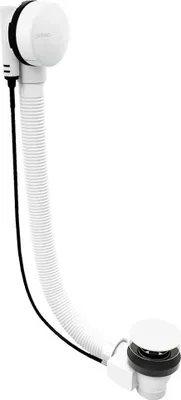 Obrázok produktu pre Odtoková súprava biela, dĺžka 800 mm, zátka 72 mm