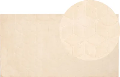 Obrázek produktu pro BELIANI Koberec z umělé zaječí kožešiny béžový 80 x 150 cm umělá polyesterová kožešina měkký huňatý s vysokým vlasem