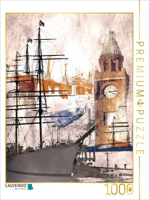 Produktbild von CALVENDO Puzzle Hamburg Kunst 1000 Teile Puzzle hoch | 1000 Teile Lege-Größe 64x48cm Foto-Puzzle für glückliche Stunden