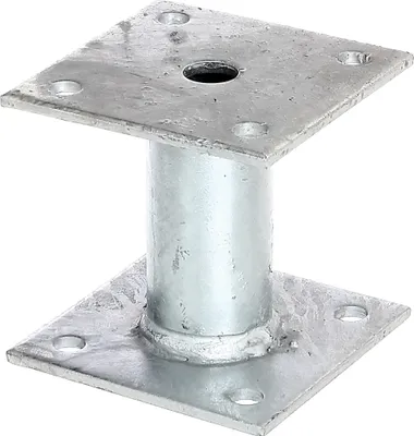 Produktbild von Alberts Pfostenträger zum Aufschrauben feuerverzinkt 100 x 100 mm