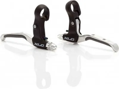Immagine prodotto di Set di leve freno XLC BL-V05 in alluminio, nero/argento, gommate, per freno a V