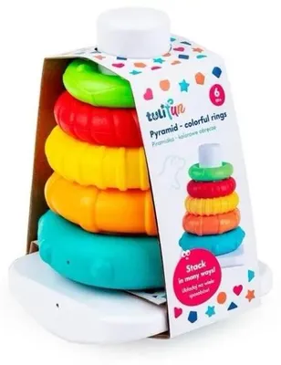 Produktbild von Bunte Reifen-Pyramide – Tulifun