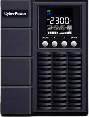 Image de CyberPower Smart App Online S OLS1000EA - Onduleur - CA 230 V - 900 Watt - 1000 VA - 1 phase - RS-232, USB - Ports de sortie : 3 - PFC actif - noir (OLS1000EA-FR)