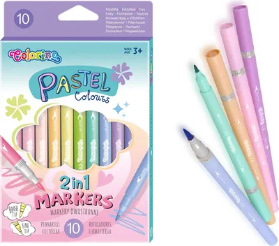 Produktbild von Colorino Kids Pastell-Doppelseitige Filzstifte, 10 Farben
