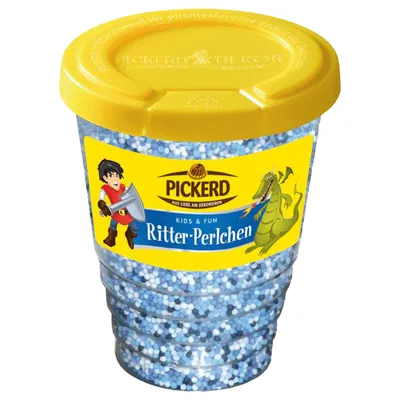 Image de Pickerd Perlchen bleu blanc pour décorer 150g