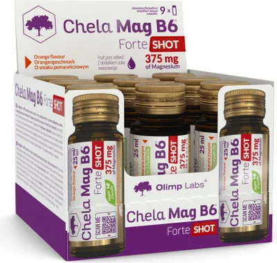 Immagine prodotto di Chela-Mag B6 Forte Shot integratore alimentare gusto arancia 25ml