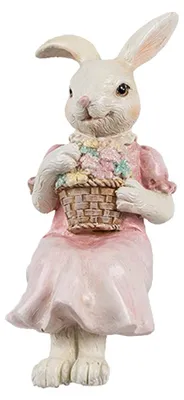 Obrázok produktu pre Clayre & Eef Dekoratívna figúrka králika 7x5x13 cm Béžový plast