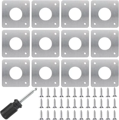 Produktbild von Set mit 12 Edelstahl-Schutzplatten für Vogelhäuser