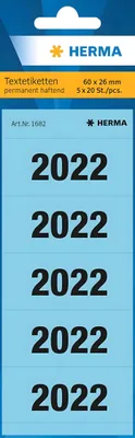 Obrázok produktu pre HERMA 1682 100x Inhaltsschilder 2022 blau