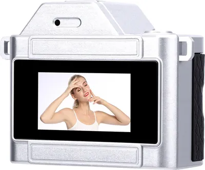 Obrázek produktu pro Malá klíčenka s kamerou, magnetický držák, 12 MP, 1080p, přenosná retro kamera s 0,96palcovým displejem, LED doplňkové světlo pro nahrávání videa, černá