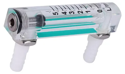 Gasdurchflussmesser 1–5 l/min, hochpräzise, für O₂/CO₂