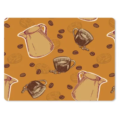 Produktbild von MuchoWow® Mauspad Mousepad Kaffee - Kaffeebohnen 23x19 cm - Mousepads - Maus Mat - Pad - Mausunterlage - Schreibtischunterlage - Mauspad