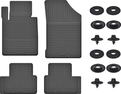 Produktbild von Gummimatten Mit Stoppern Für: Honda Accord Viii (2011-2015) Schwarz Set