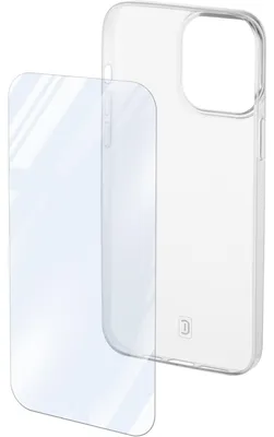 Produktbild von Cellularline Protection Kit iPhon 15 Pro Transparent Schutzglas und Backcover