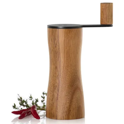 Obrázek produktu pro Mlýnek na bylinky Korso, 16 cm, hnědý/černý, akátové dřevo - AdHoc