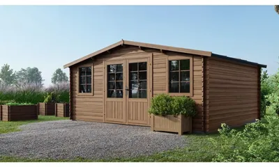 Produktbild von Gartenhaus, Gerätehaus 20m2 - 5x4m - 28mm - Imprägniert